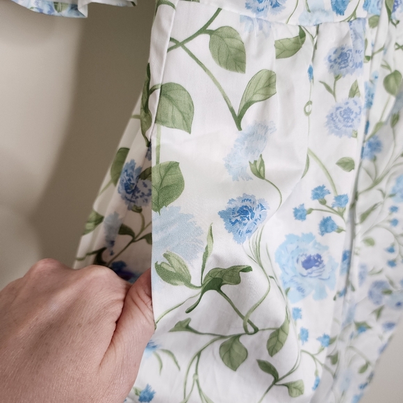 Hill House Ophelia Floral Puff Sleeve Mini Dress Small Cottagecore Picnic Boho - Picture 9 of 16